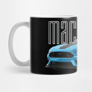 MACH 1 Mustang GT 5.0L V8 Performance Car Grabber Blue Mug